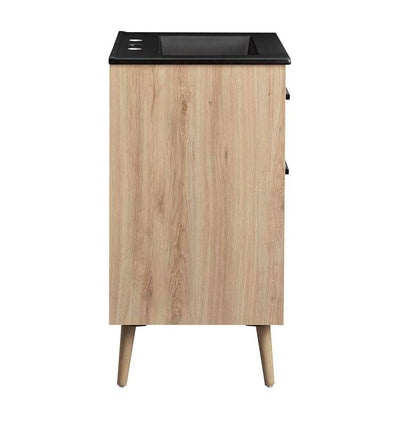 Modway - Maverick 24in Bathroom Vanity - EEI-6499-BLK-OAK veiw 3