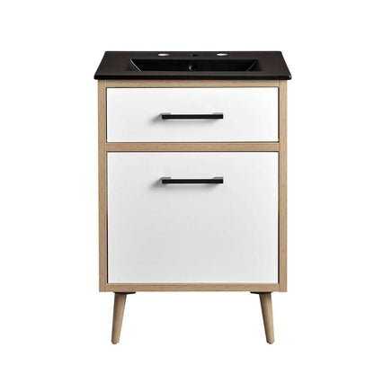 Modway - Maverick 24in Bathroom Vanity - EEI-6499-BLK-OAK veiw 4