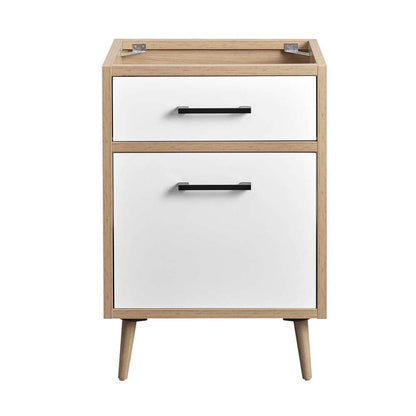 Modway - Maverick 24in Bathroom Vanity Cabinet - Sink Basin Not Included - EEI-6266-OAK-WHI veiw 4