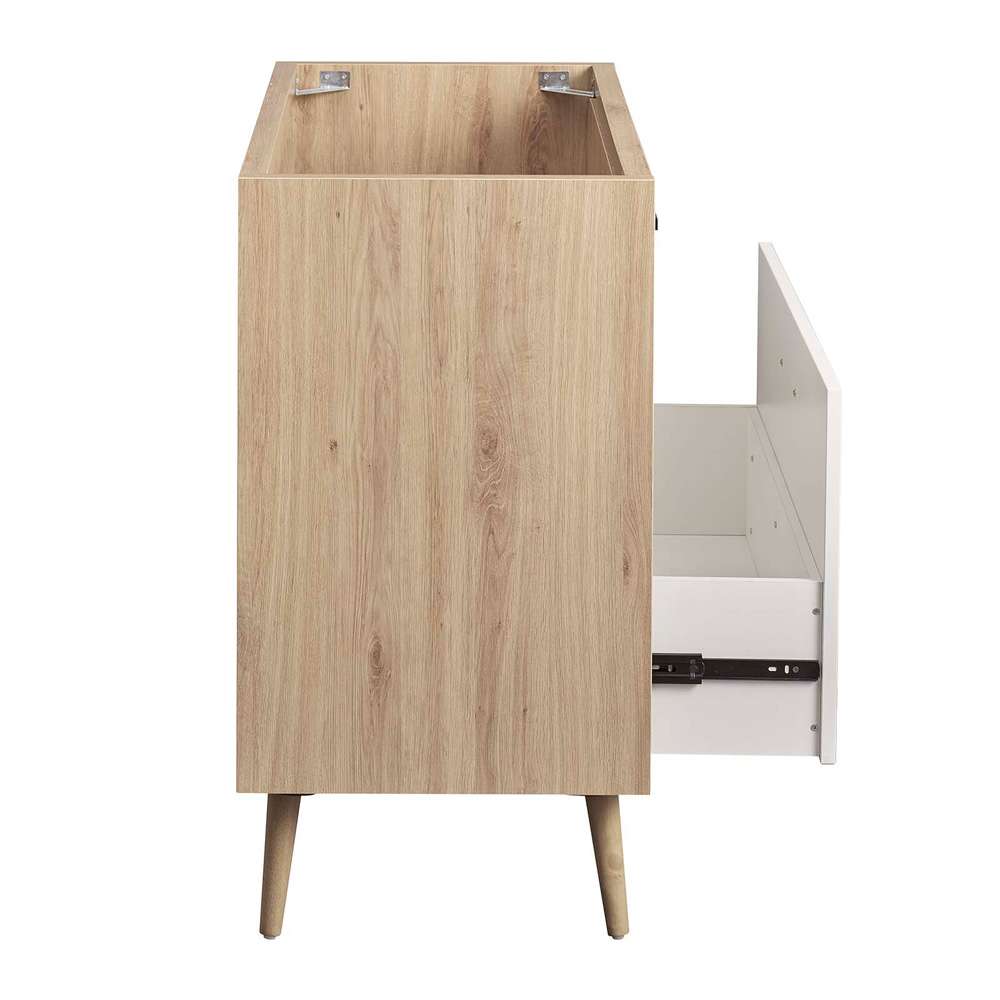 Modway - Maverick 36in Bathroom Vanity Cabinet - Sink Basin Not Included - EEI-6268-OAK-WHI veiw 6