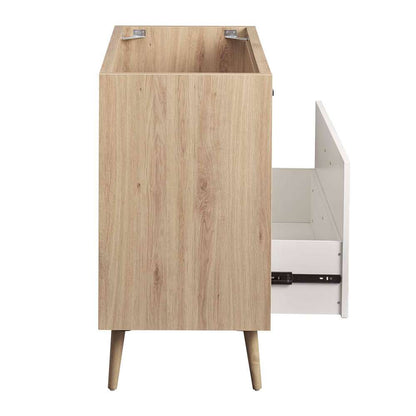 Modway - Maverick 36in Bathroom Vanity Cabinet - Sink Basin Not Included - EEI-6268-OAK-WHI veiw 6
