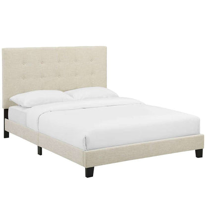 Modway - Melanie Full Tufted Button Upholstered Fabric Platform Bed - MOD-5878-BEI veiw 1