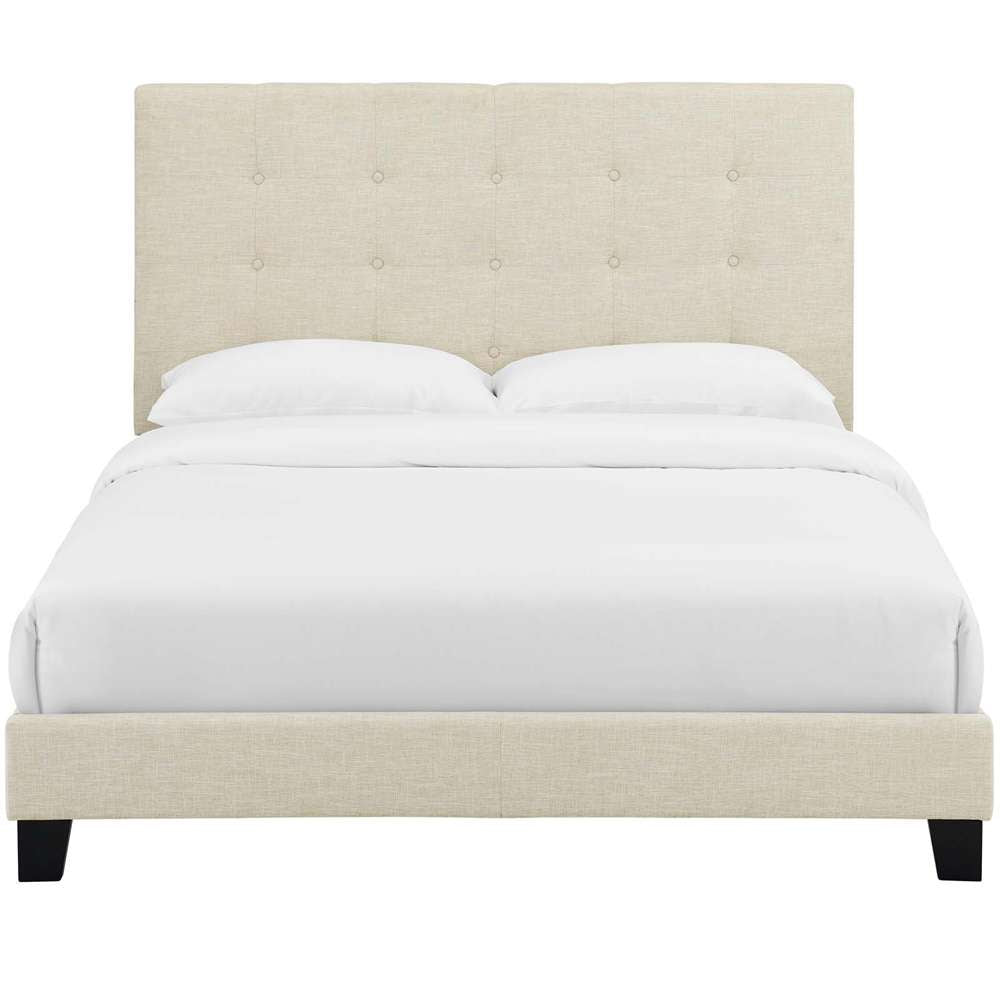 Modway - Melanie Queen Tufted Button Upholstered Fabric Platform Bed - MOD-5879-BEI veiw 5