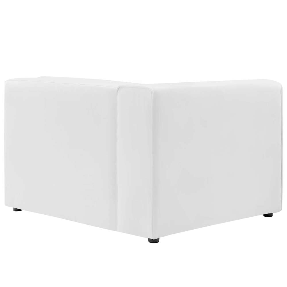 Modway - Mingle Vegan Leather 3-Piece Sectional Sofa - EEI-4789-WHI veiw 5