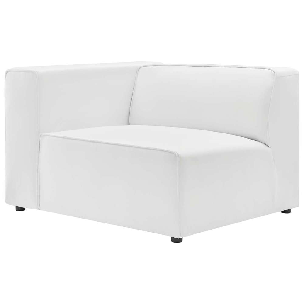 Modway - Mingle Vegan Leather 5-Piece Sectional Sofa - EEI-4795-WHI veiw 4