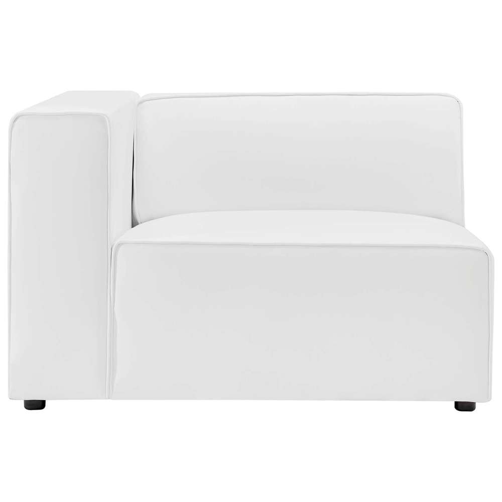 Modway - Mingle Vegan Leather 5-Piece Sectional Sofa - EEI-4795-WHI veiw 5