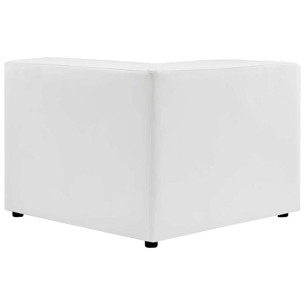 Modway - Mingle Vegan Leather 7-Piece Sectional Sofa in White - EEI-4797-WHI veiw 6