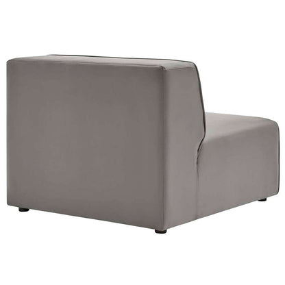 Modway - Mingle Vegan Leather Armless Chair - EEI-4623-GRY veiw 4