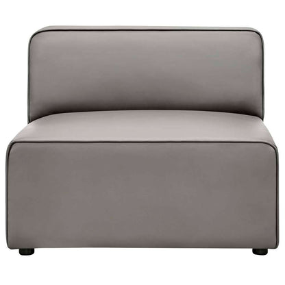 Modway - Mingle Vegan Leather Armless Chair - EEI-4623-GRY veiw 5