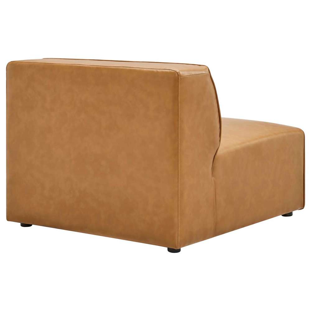 Modway - Mingle Vegan Leather Armless Chair - EEI-4623-TAN veiw 4