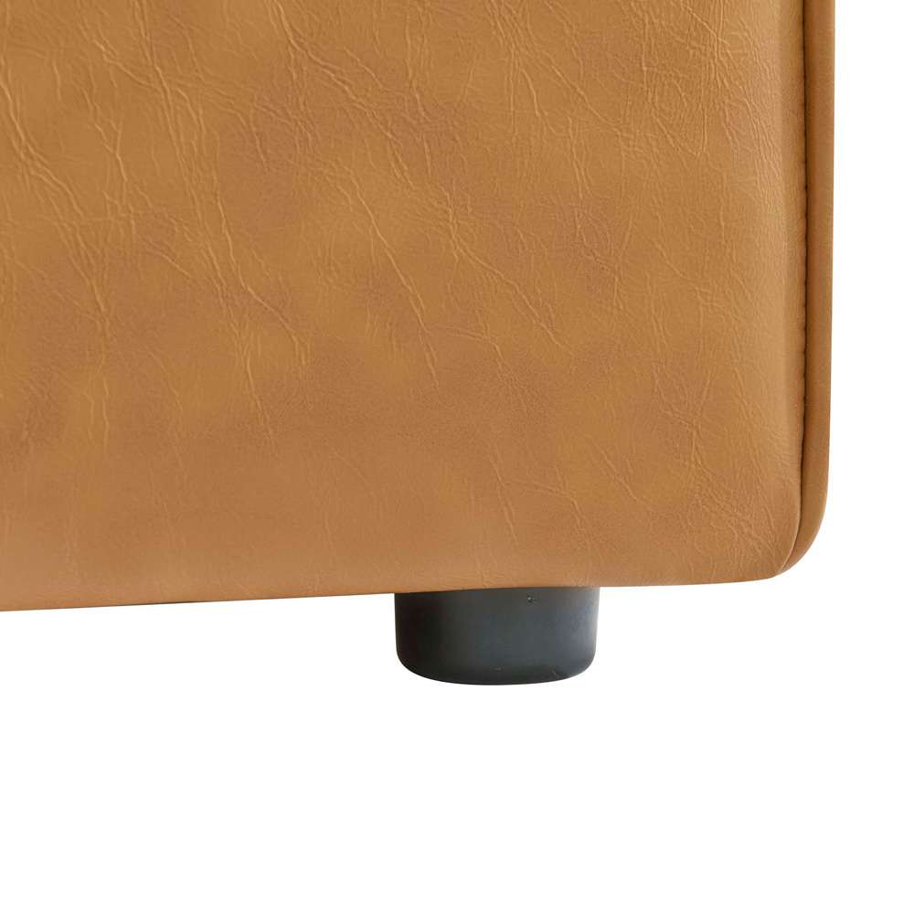 Modway - Mingle Vegan Leather Armless Chair - EEI-4623-TAN veiw 6