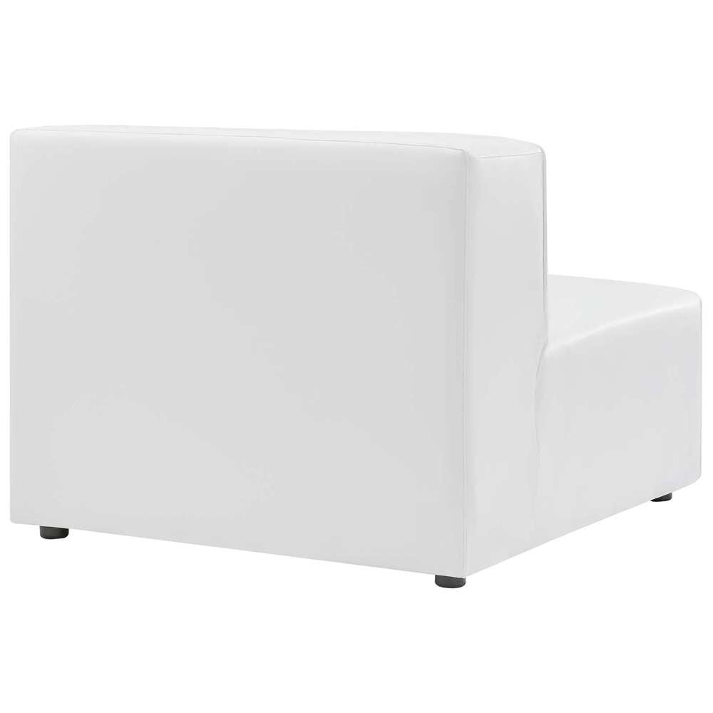 Modway - Mingle Vegan Leather Armless Chair - EEI-4623-WHI veiw 4