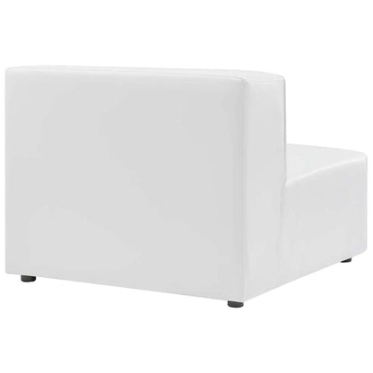 Modway - Mingle Vegan Leather Armless Chair - EEI-4623-WHI veiw 4