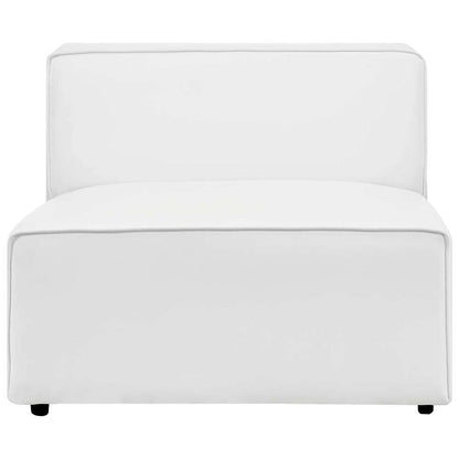 Modway - Mingle Vegan Leather Armless Chair - EEI-4623-WHI veiw 5