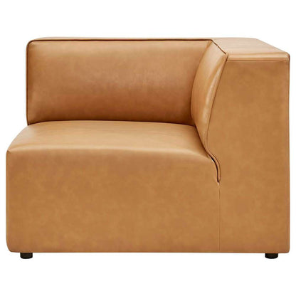 Modway - Mingle Vegan Leather Corner Chair - EEI-4625-TAN veiw 5