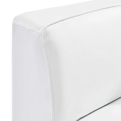 Modway - Mingle Vegan Leather Corner Chair - EEI-4625-WHI veiw 6