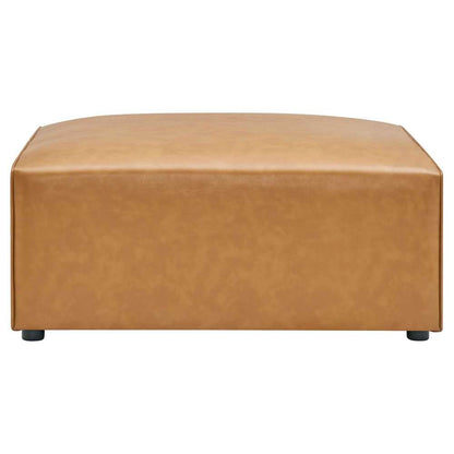 Modway - Mingle Vegan Leather Ottoman - EEI-4624-TAN veiw 3