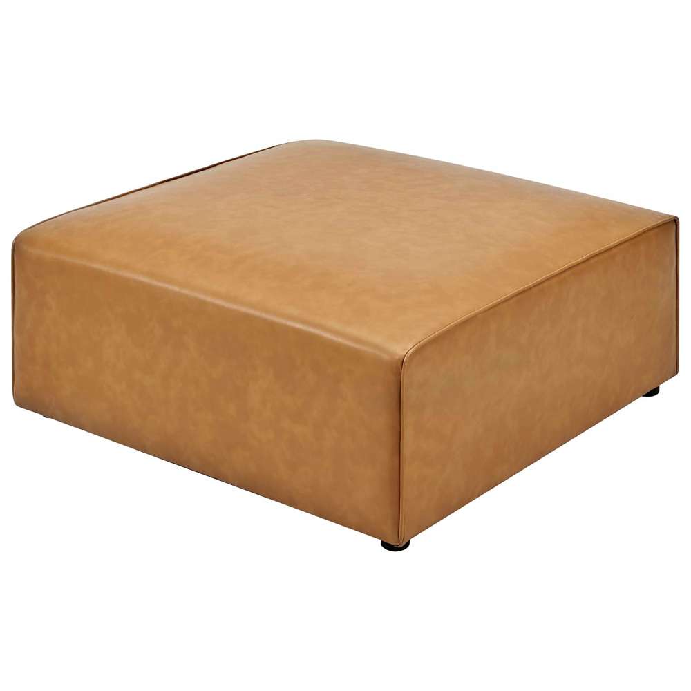 Modway - Mingle Vegan Leather Ottoman - EEI-4624-TAN veiw 4