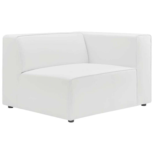 Modway - Mingle Vegan Leather Right-Arm Chair - EEI-4622-WHI veiw 1