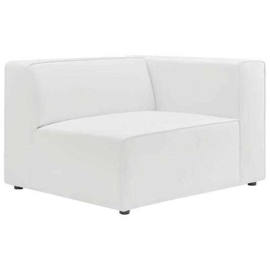 Modway - Mingle Vegan Leather Right-Arm Chair - EEI-4622-WHI veiw 2