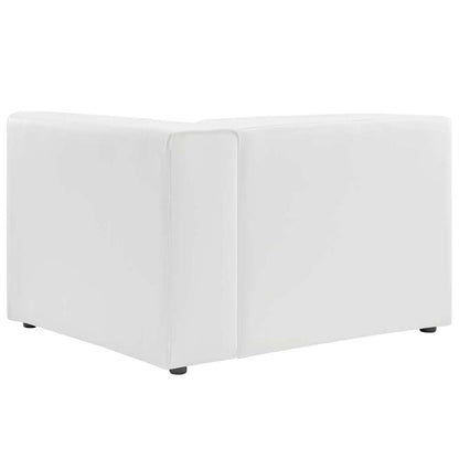 Modway - Mingle Vegan Leather Right-Arm Chair - EEI-4622-WHI veiw 3