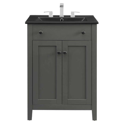 Modway - Nantucket 24in Bathroom Vanity - EEI-5354-GRY-BLK veiw 5