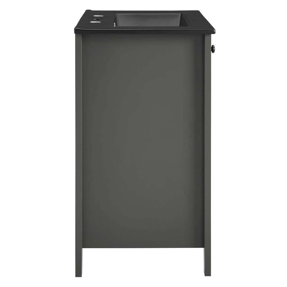 Modway - Nantucket 24in Bathroom Vanity - EEI-5354-GRY-BLK veiw 6