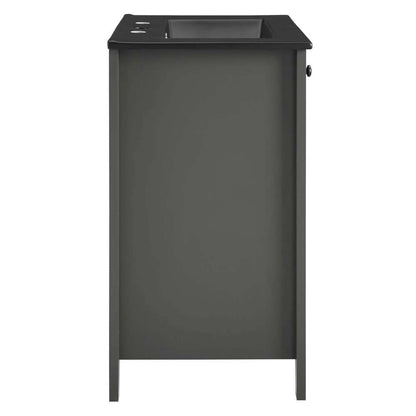 Modway - Nantucket 24in Bathroom Vanity - EEI-5354-GRY-BLK veiw 6