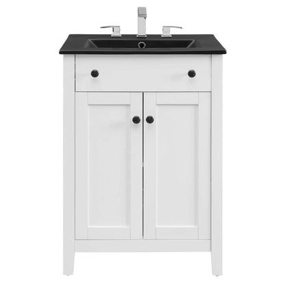 Modway - Nantucket 24in Bathroom Vanity - EEI-5354-WHI-BLK veiw 5