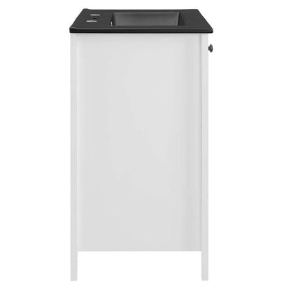 Modway - Nantucket 24in Bathroom Vanity - EEI-5354-WHI-BLK veiw 6