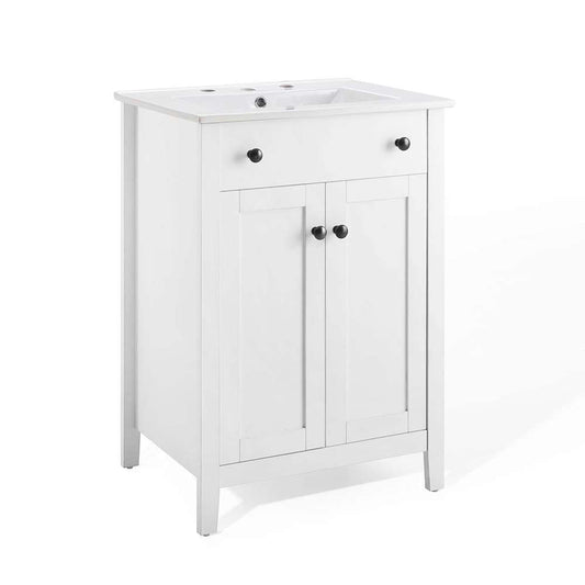 Modway - Nantucket 24in Bathroom Vanity - EEI-4250-WHI-WHI veiw 1