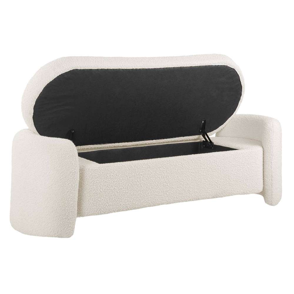 Modway - Nebula Boucle Upholstered Bench - EEI-6056-IVO veiw 3
