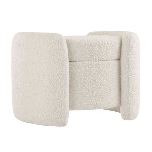 Modway - Nebula Boucle Upholstered Ottoman - EEI-5561-IVO veiw 2