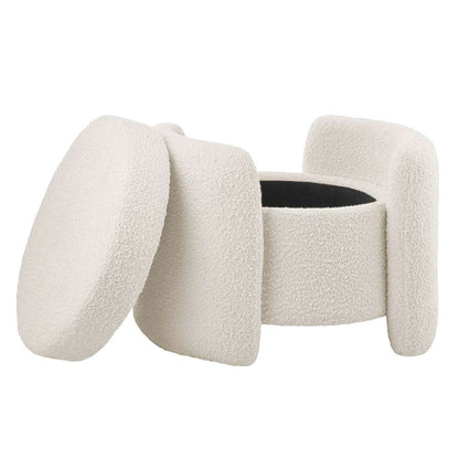 Modway - Nebula Boucle Upholstered Ottoman - EEI-5561-IVO veiw 3