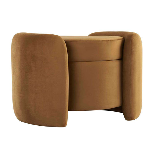 Modway - Nebula Upholstered Performance Velvet Ottoman - EEI-6055-COG veiw 2