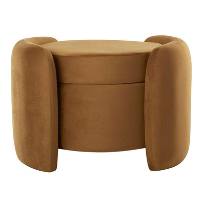 Modway - Nebula Upholstered Performance Velvet Ottoman - EEI-6055-COG veiw 5