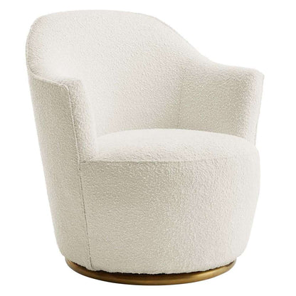 Modway - Nora Boucle Upholstered Swivel Chair - EEI-5311-WHI veiw 2