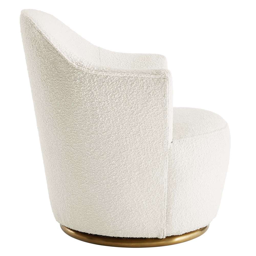 Modway - Nora Boucle Upholstered Swivel Chair - EEI-5311-WHI veiw 3