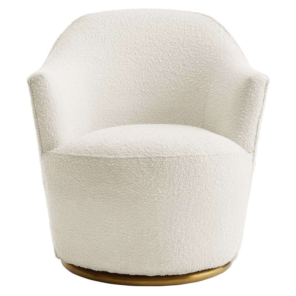 Modway - Nora Boucle Upholstered Swivel Chair - EEI-5311-WHI veiw 6