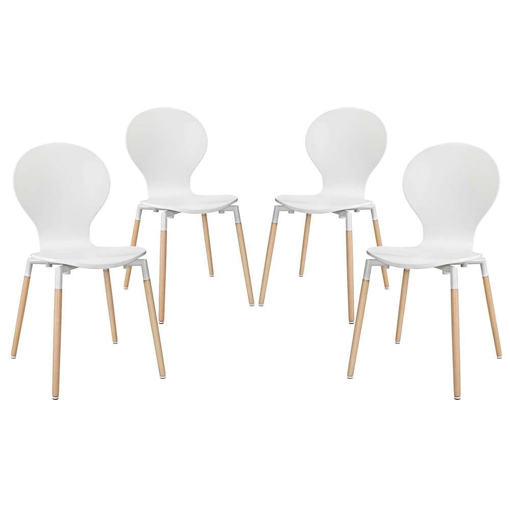 Modway - Path Dining Chair (Set of 4) - EEI-1369-WHI veiw 1