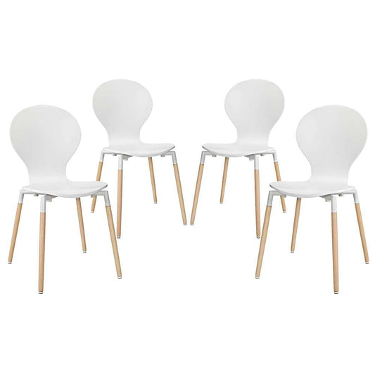 Modway - Path Dining Chair (Set of 4) - EEI-1369-WHI veiw 1