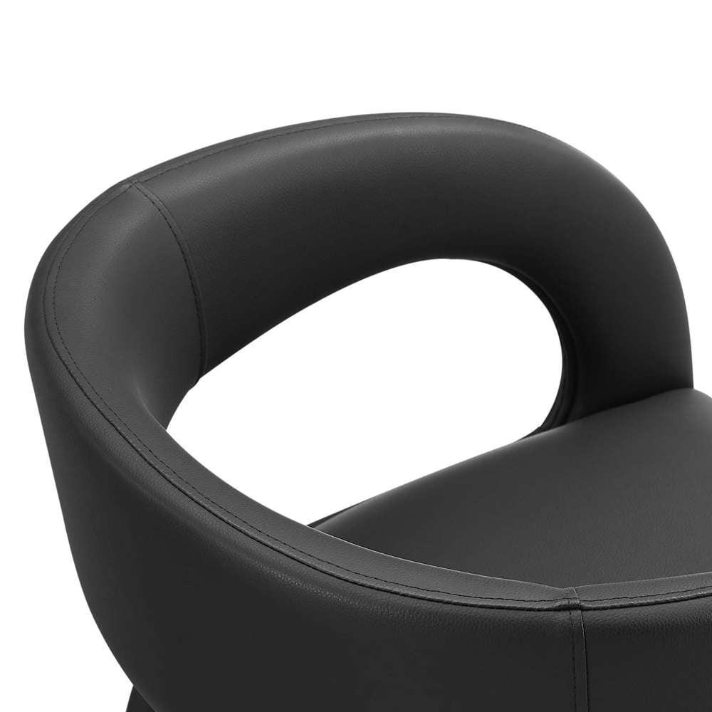 Modway - Pinnacle Vegan Leather Dining Chair (Set of 2) - EEI-6561-BLK veiw 6