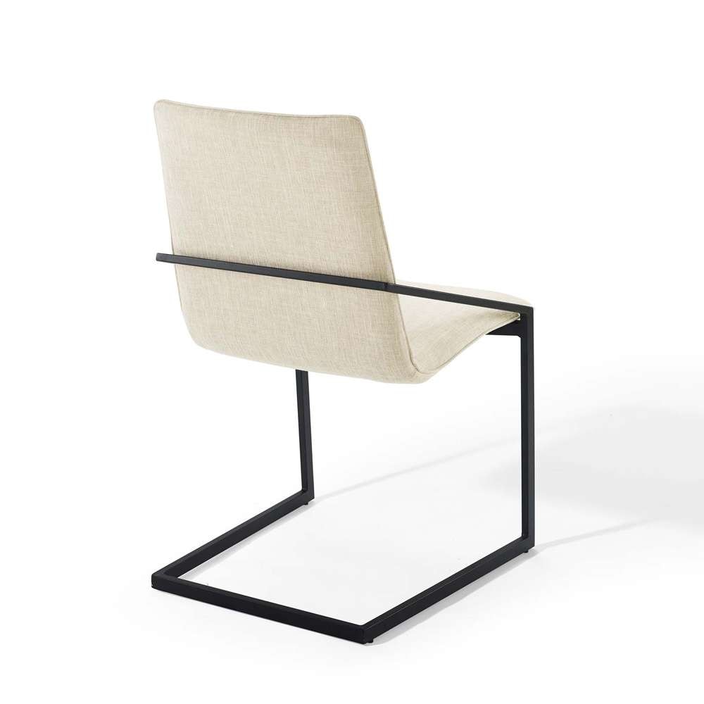 Modway - Pitch Dining Armchair Upholstered Fabric (Set of 2) - EEI-4489-BLK-BEI veiw 5