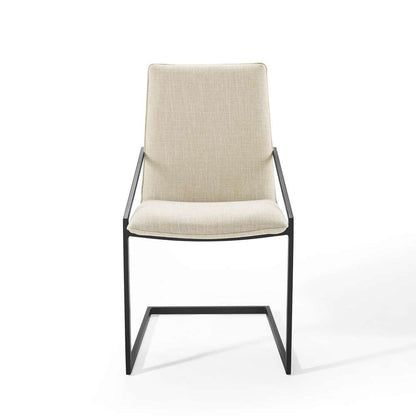 Modway - Pitch Dining Armchair Upholstered Fabric (Set of 2) - EEI-4489-BLK-BEI veiw 6