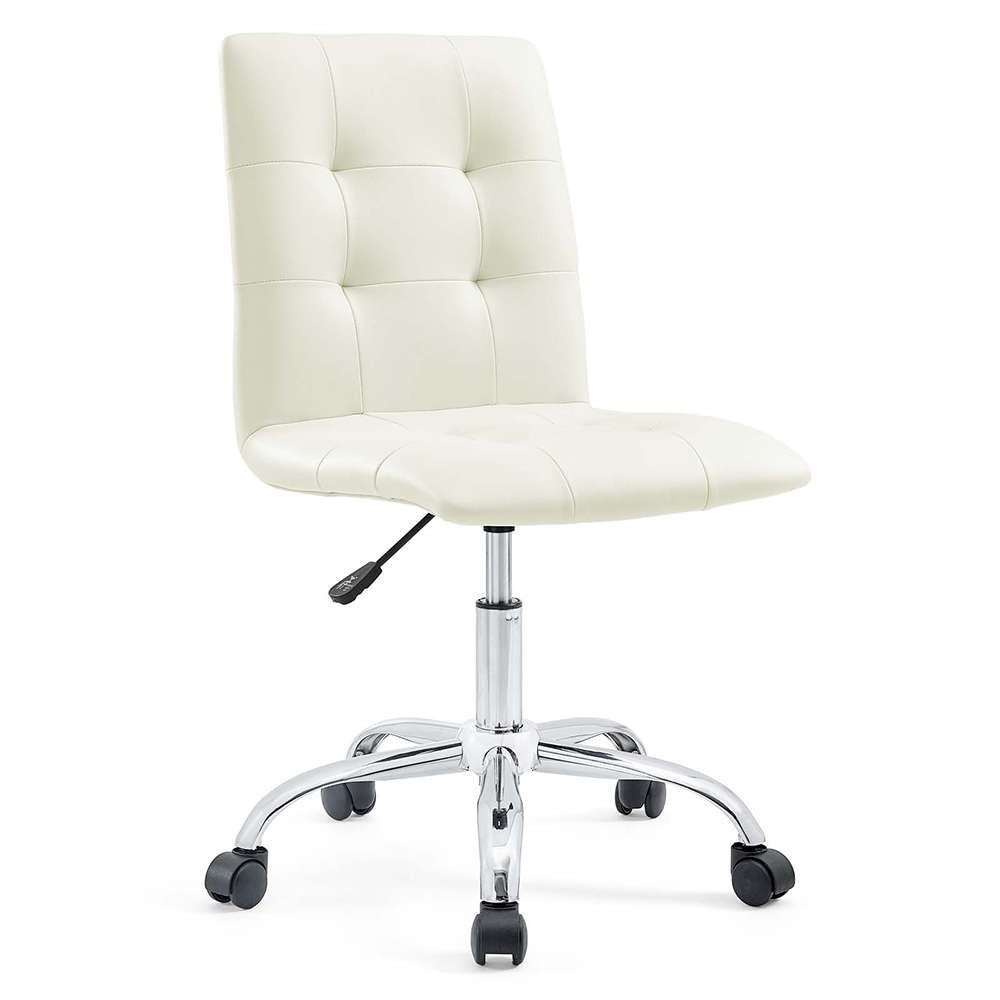 Modway - Prim Armless Mid Back Office Chair - EEI-1533-WHI veiw 1