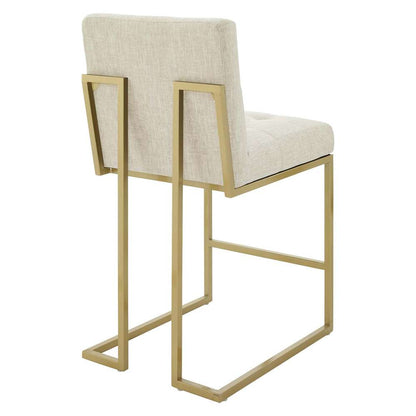 Modway - Privy Counter Stool Upholstered Fabric (Set of 2) - EEI-5571-GLD-BEI veiw 5