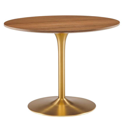 Modway - Pursuit 40in Dining Table - EEI-6313-WAL-GLD veiw 1