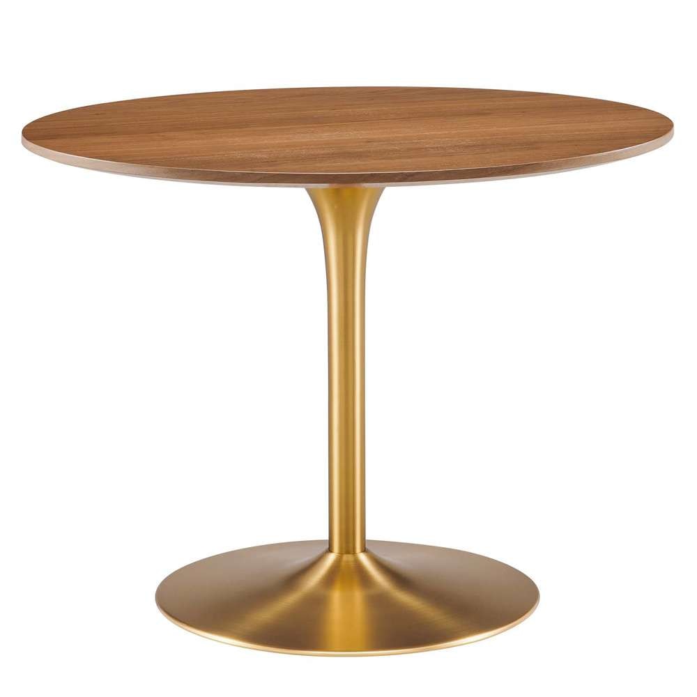 Modway - Pursuit 40in Dining Table - EEI-6313-WAL-GLD veiw 2