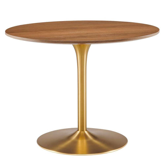 Modway - Pursuit 40in Dining Table - EEI-6313-WAL-GLD veiw 2