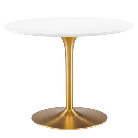 Modway - Pursuit 40in Dining Table - EEI-6313-WHI-GLD veiw 1